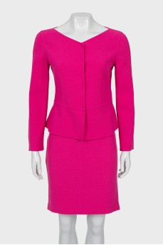 Pink skirt suit