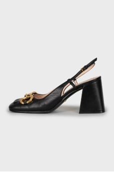 Square toe heels
