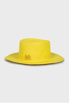 Straw hat with logo