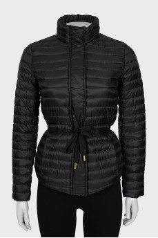 Quilted jacket with hidden hood