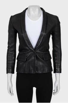 Fitted jacket in black