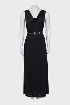 Semi-transparent black dress