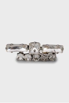 Clip earring with crystals