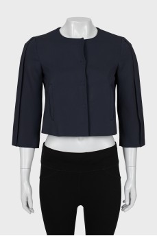 Cropped jacket with buttons
