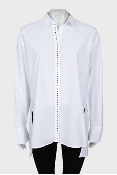 Men's shirt decorated with crystals