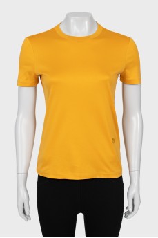 Straight T-shirt in orange