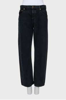 Джинси straight fit чорного кольору