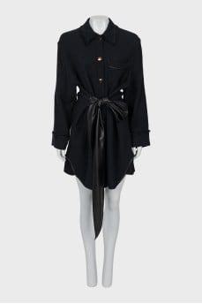 Black shirt dress
