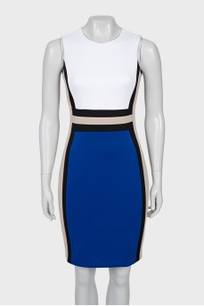Sheath dress with zipper