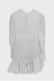 White polka dot dress