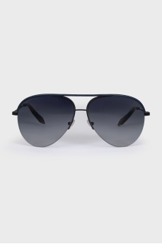 Blue aviator sunglasses