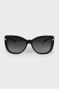Sunglasses with temples in the signature print