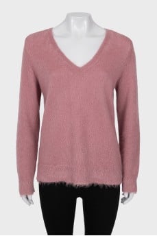 Pink straight cut pullover