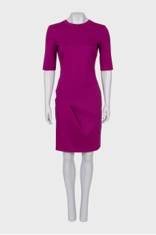 Fitted purple dress
