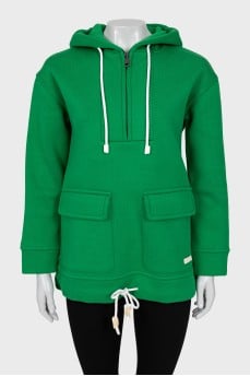Hoodie with patch pockets