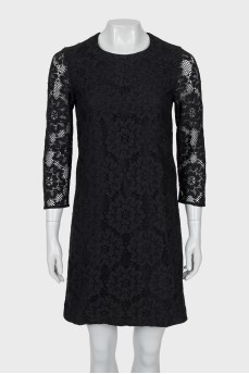 Black lace dress
