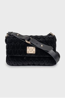 Quilted velvet bag