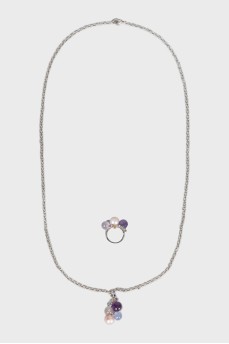 Pendant and ring set Mademoiselle