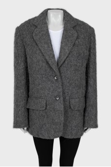 Gray wool coat