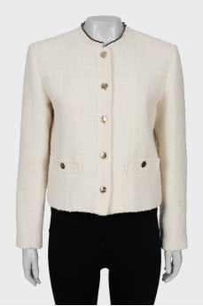 Jacket with gold buttons
