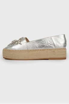 Silver Espadrille with Birka