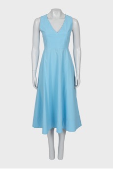 Fitted dress in blue
