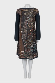 Loose fit silk dress