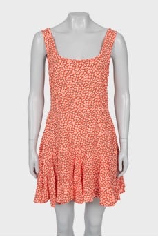 Fitted dress in floral print