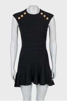 Dress with accent buttons