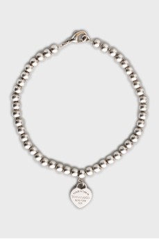Silver bracelet with pendant