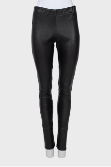 Skinny fit leather leggings