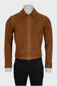 Men's brown suede jacket