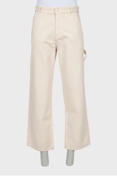 Wide leg jeans with tag