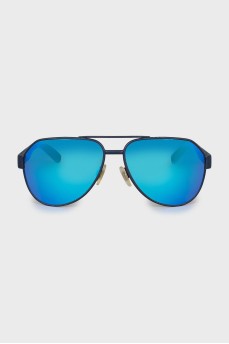 Blue aviator sunglasses