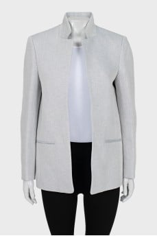 Jacket without fastening with tag