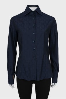 Square button shirt