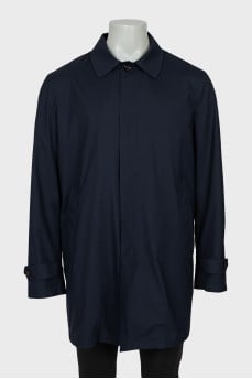 Men's coat made of wool and silk