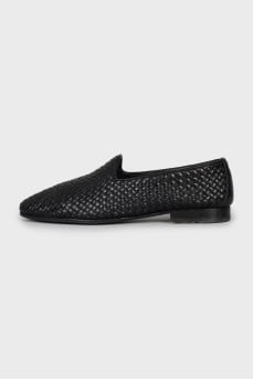 Men's Woven leather loafers