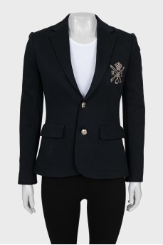 Jacket with signature embroidery