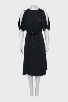 Off the shoulder button up dress