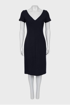 Short sleeve black dress