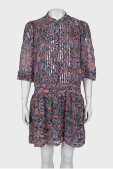 Dress decorated with sequins