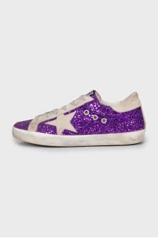Purple Super-star sneakers