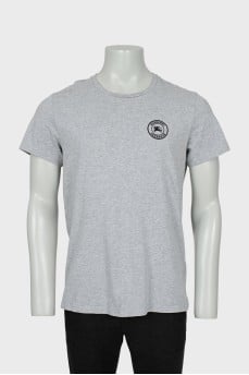 Men's T-shirt with embroidered logo