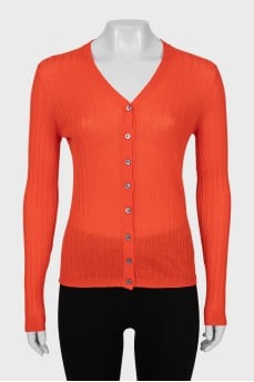 Cashmere and silk button down cardigan