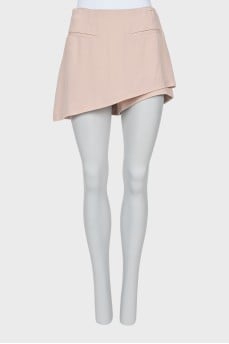 Asymmetrical cut short skirt