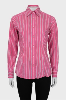 Pink striped shirt