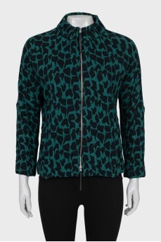 Printed zip jacket
