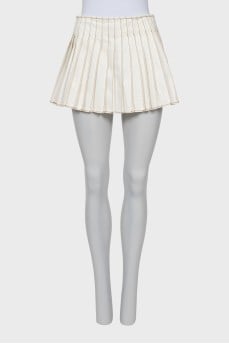 Mini pleated skirt