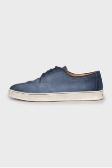 Men's suede lace-up shoes